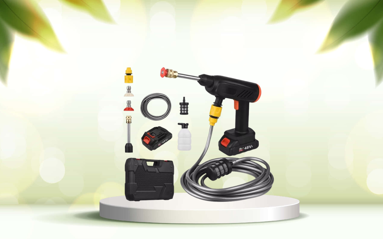 Scopri la potenza della pistola idropulitrice elettrica portatile per ogni pulizia